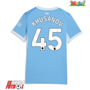 Manchester City Abdukodir Khusanov #45 Primera Equipación Mujer 2026-27 Manga Corta